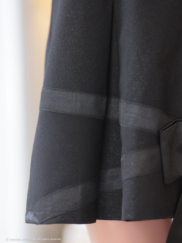 画像11: XSサイズあり【an/アン】リボン/ フロントジップ/ ワンカラー/ キャミソール/ Aライン/ フレア/ ワンピース/ ミニドレス/ キャバドレス[OF05] (11)