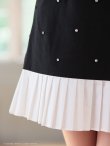 画像8: XSサイズあり【an /アン】ビジュー/ フロントジッパー/ ノースリーブ/ プリーツ/ フレア/ ワンピース/ ミニドレス/ キャバドレス[OF05] (8)