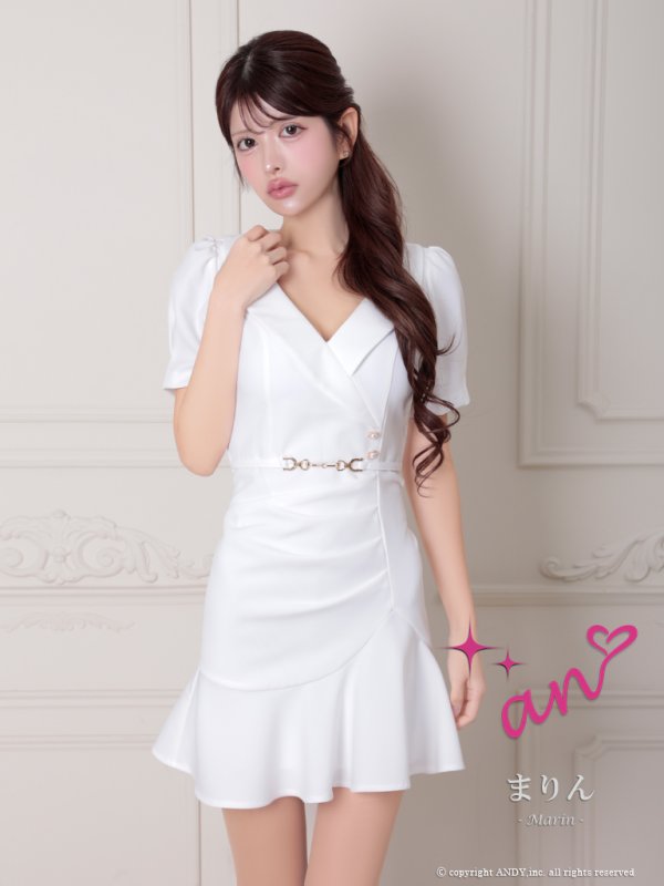 ホワイト モデル：まりん　身長：164cm　着用サイズ：Sサイズ