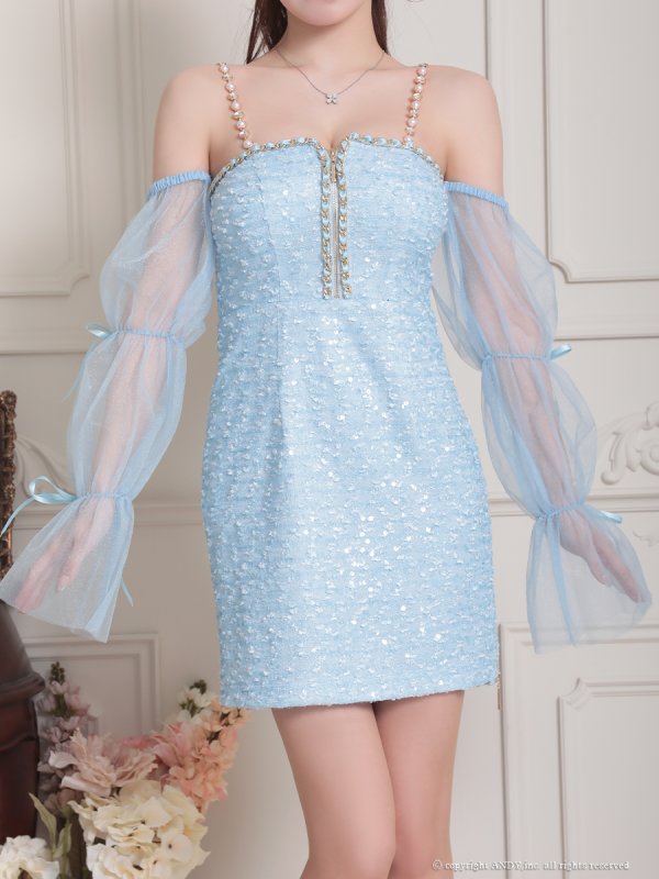 ブルー モデル:ももか 身長:156cm 着用サイズ:Sサイズ