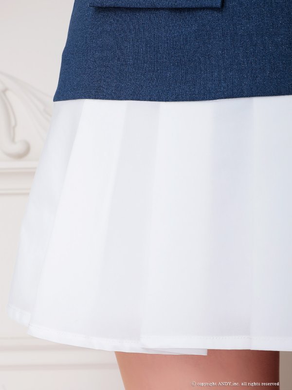 インディゴxホワイト モデル：ゆめ　身長：160cm　着用サイズ：Sサイズ