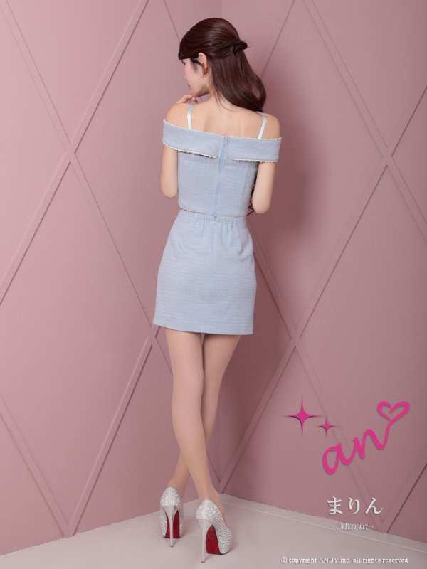 ブルー モデル:まりん 身長:164cm 着用サイズ:Sサイズ