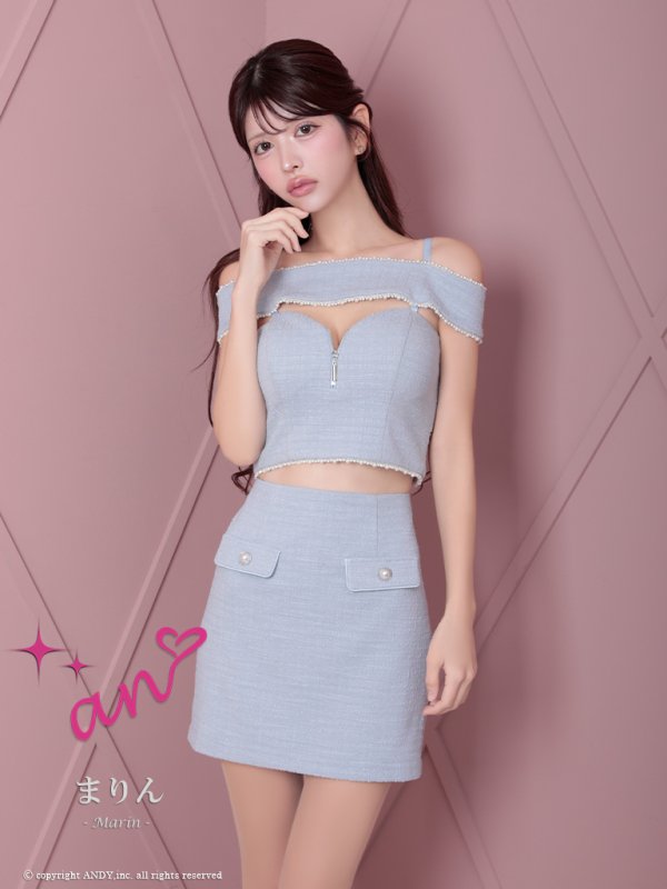 ブルー モデル:まりん 身長:164cm 着用サイズ:Sサイズ