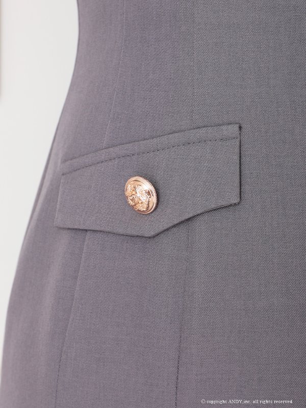 チャコールグレー　モデル：ゆめ　身長：160cm　着用サイズ：Sサイズ