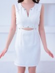 ホワイト モデル：椎名みつは　身長：159cm　着用サイズ：Sサイズ