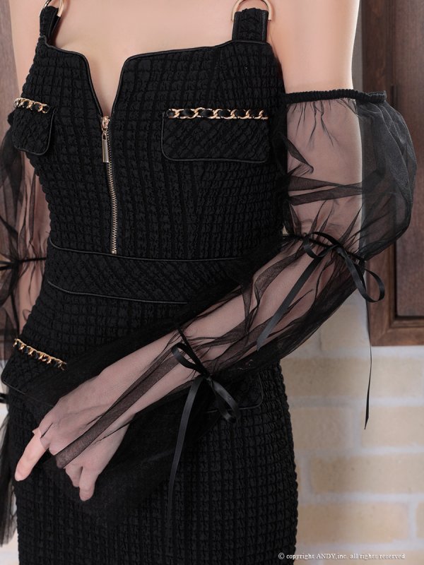 ブラック モデル:まりん 身長:164cm 着用サイズ:Sサイズ