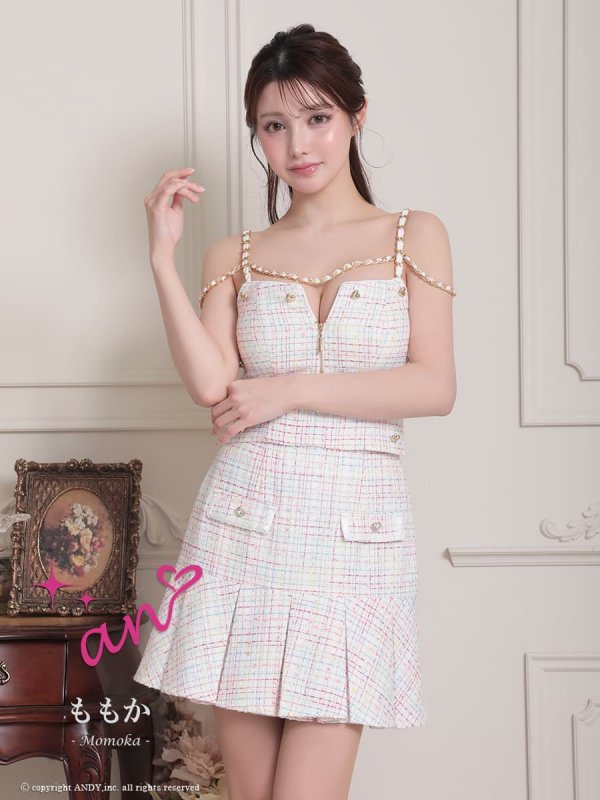 ホワイトミックス　モデル：ももか　身長：156cm　着用サイズ：Sサイズ