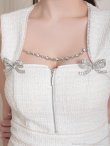 ホワイト モデル：ももか　身長：156cm　着用サイズ：Sサイズ