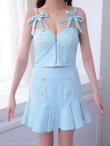 ブルー モデル：姫乃まゆ　身長：153cm　着用サイズ：Sサイズ