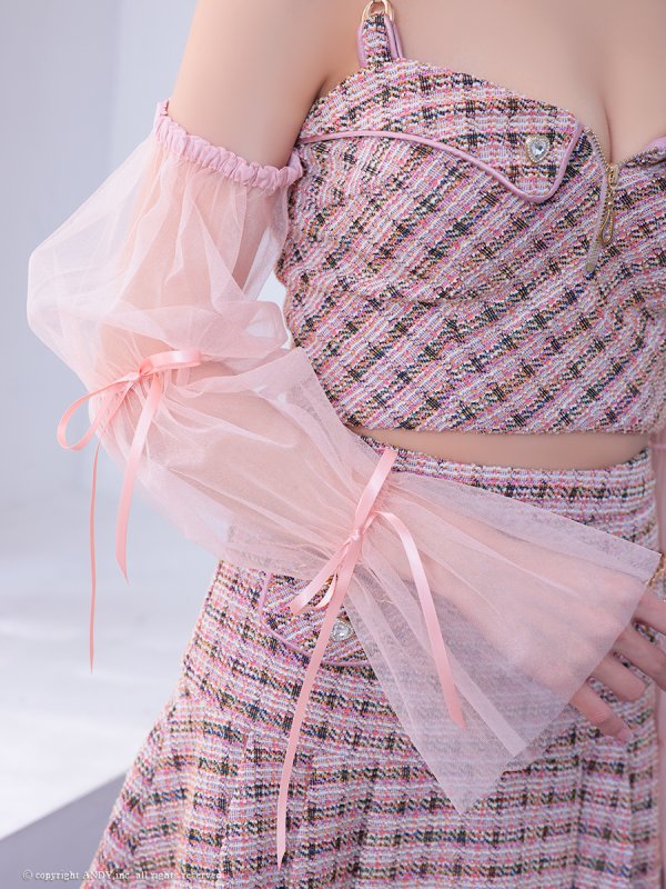 ピンク モデル:姫乃まゆ 身長:153cm 着用サイズ:Sサイズ