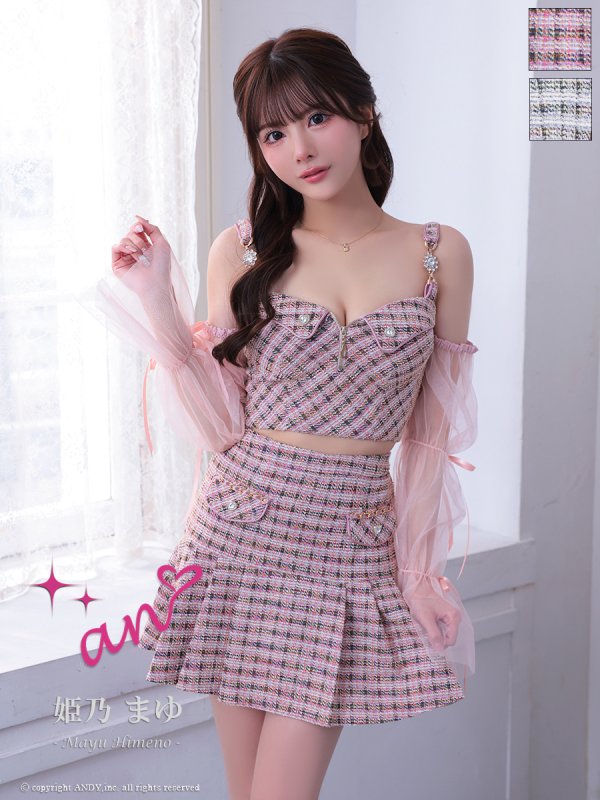 ピンク モデル：姫乃まゆ　身長：153cm　着用サイズ：Sサイズ
