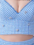 ブルー モデル：姫乃まゆ　身長：153cm　着用サイズ：Sサイズ