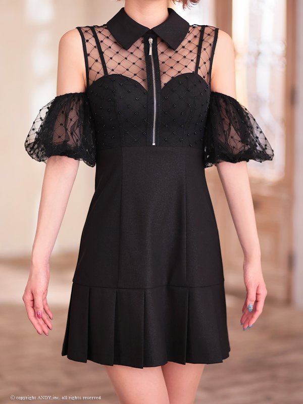 ブラック　モデル：天使かれん　身長：163cm　着用サイズ：Sサイズ