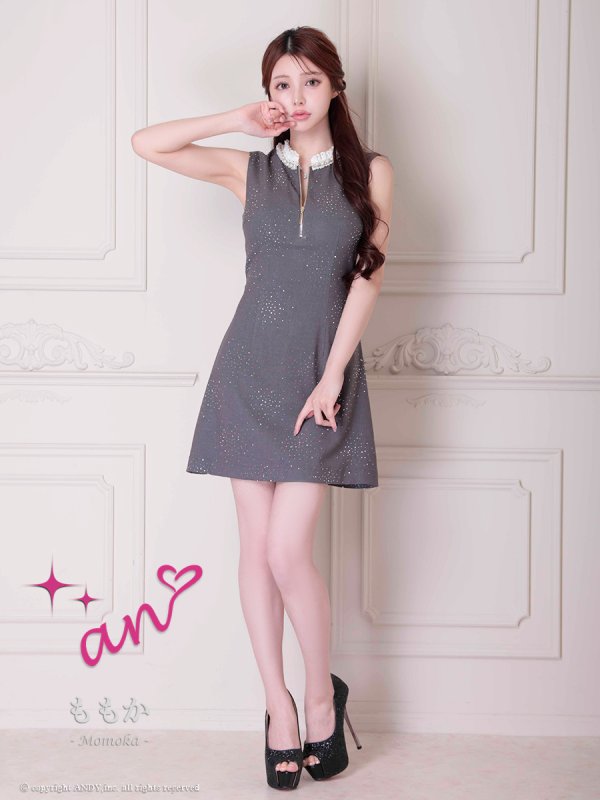 グレー モデル:ももか 身長:156cm 着用サイズ:Sサイズ