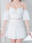 ホワイト　モデル：るり　着用サイズ：Sサイズ