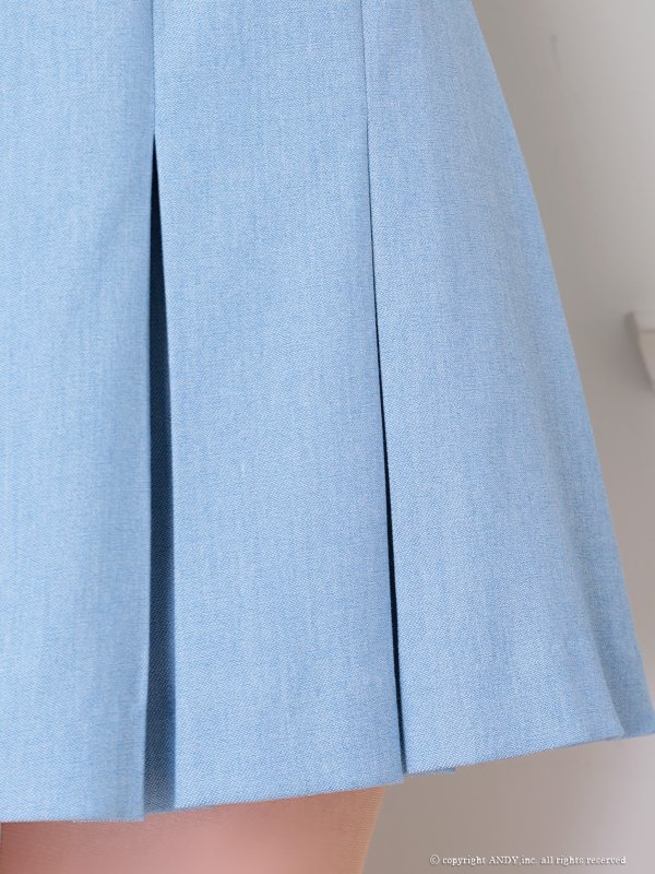 ブルー モデル:ゆめ 身長:160cm 着用サイズ:Sサイズ