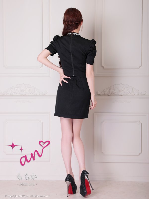 ブラック モデル：ももか　身長：156cm　着用サイズ：Sサイズ