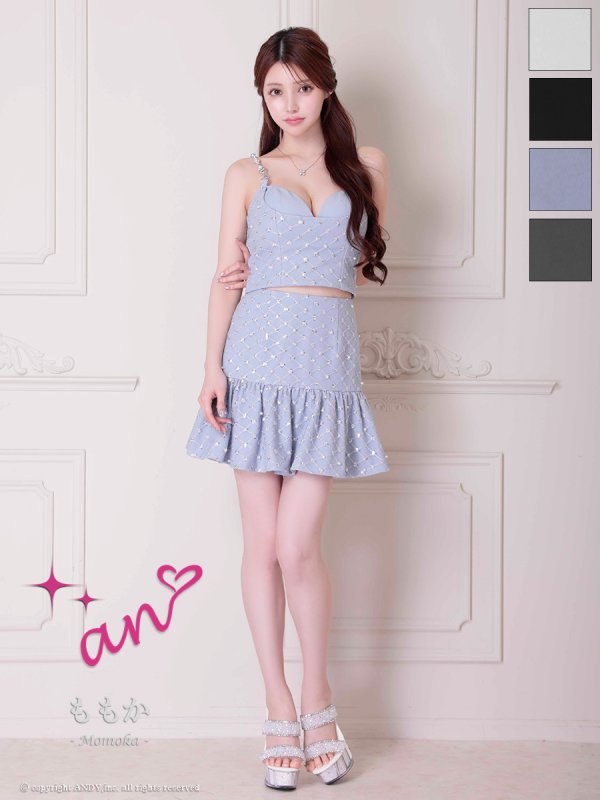 ブルー モデル:ももか 身長:156cm 着用サイズ:Sサイズ