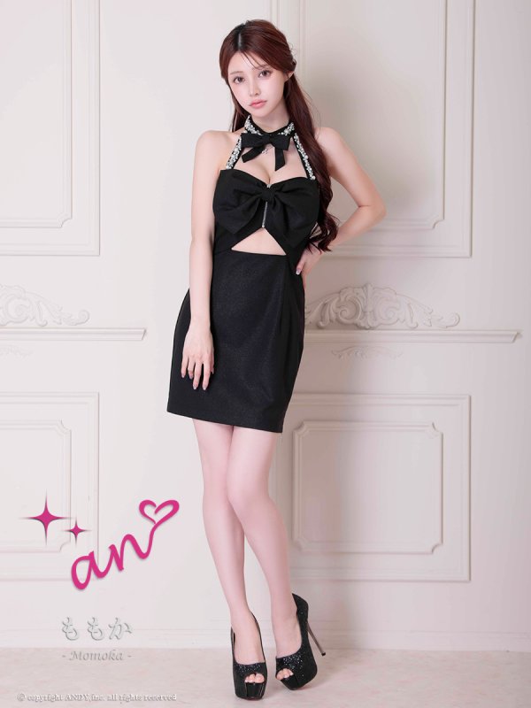 ブラック モデル：ももか　身長：156cm　着用サイズ：Sサイズ