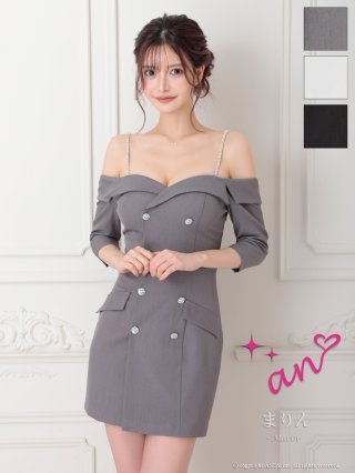 Sugar オフショル キャバドレス XSサイズあり【PURESS/ピュアレス】バストビジューチャーム