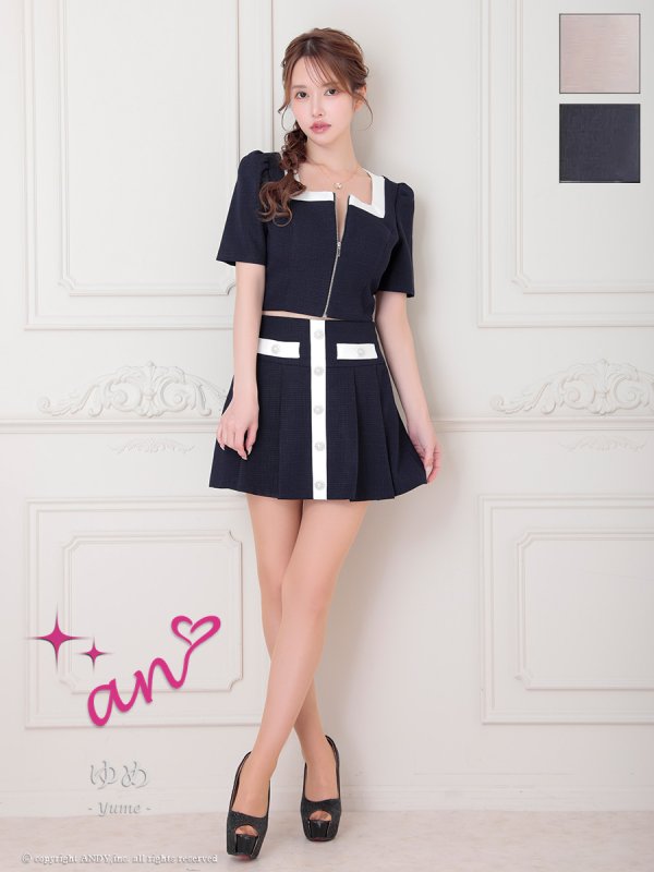 ネイビー モデル：ゆめ　身長：160cm　着用サイズ：Sサイズ