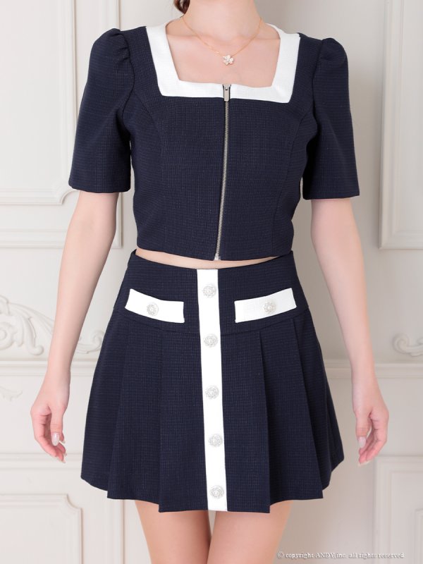 ネイビー モデル：ゆめ　身長：160cm　着用サイズ：Sサイズ