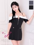 ホワイトxブラック モデル：天使あさまる　着用サイズ：Sサイズ