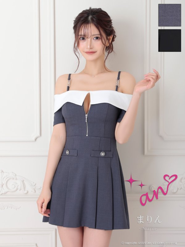 ホワイトxネイビー モデル：まりん　着用サイズ：Sサイズ