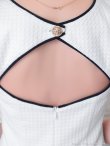 ホワイト×ブラック モデル：さき　着用サイズ：Sサイズ