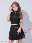 ブラック モデル：如月れい　身長：156cm　着用サイズ：Sサイズ