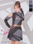 グレー　モデル：如月れい　身長：156cm　着用サイズ：Sサイズ