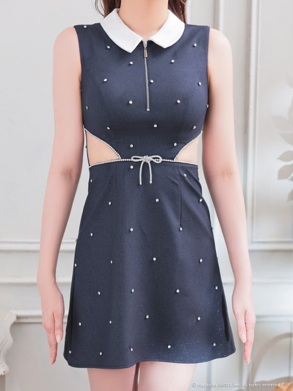 ネイビー モデル：れみ　身長：163cm　着用サイズ：Sサイズ