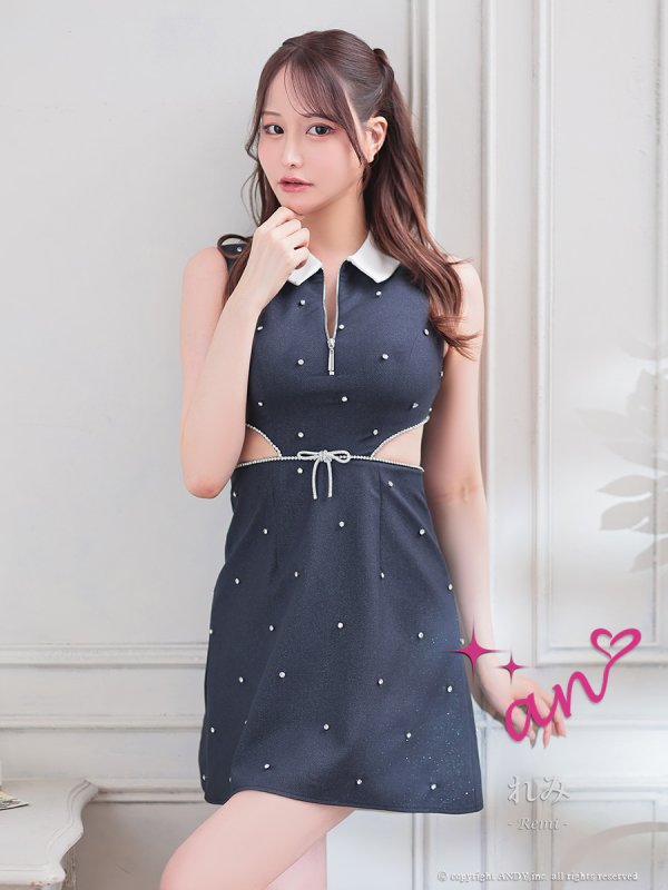 ネイビー モデル：れみ　身長：163cm　着用サイズ：Sサイズ