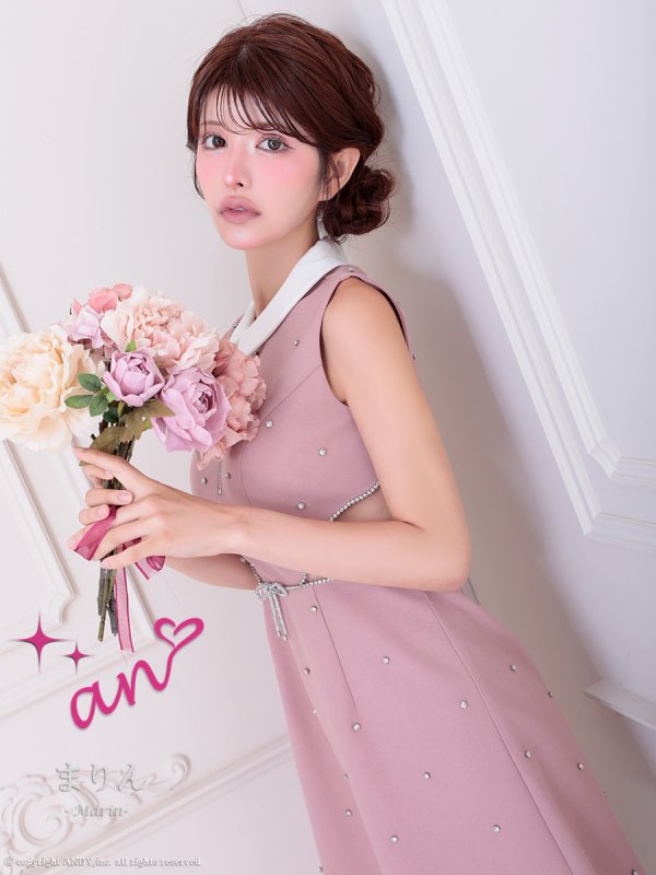 ピンク モデル：まりん　身長：164cm　着用サイズ：Sサイズ