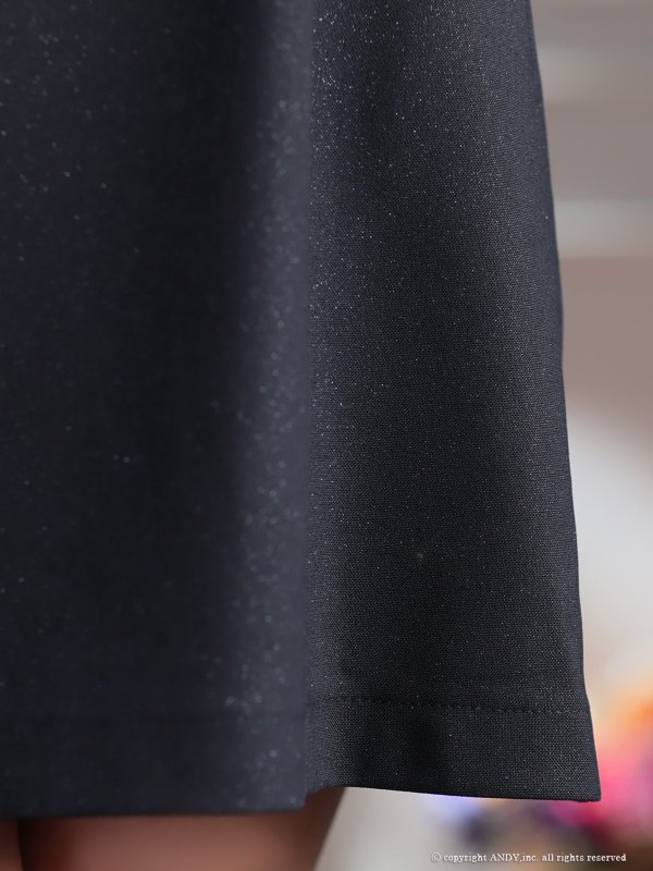 画像8: XSサイズあり【an /アン】ビジュー/ ラメ/ スクエアネック/ バストジップ/ カットアウト/ シアー/ 袖あり/ 五分袖/ タイト/ ミニドレス/ キャバドレス[OF05] (8)