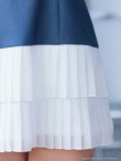 インディゴxホワイト モデル：るり　身長：165cm　着用サイズ：Sサイズ
