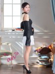 ブラックxホワイト モデル：りの　身長：157cm　着用サイズ：Sサイズ