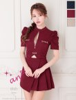 ワインレッド　モデル：ゆめ　身長：160cm　着用サイズ：Sサイズ