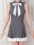 グレーxホワイト モデル：まりん　身長：171cm　着用サイズ：Sサイズ
