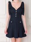ネイビー　モデル：ゆめ　身長：160cm　着用サイズ：Sサイズ