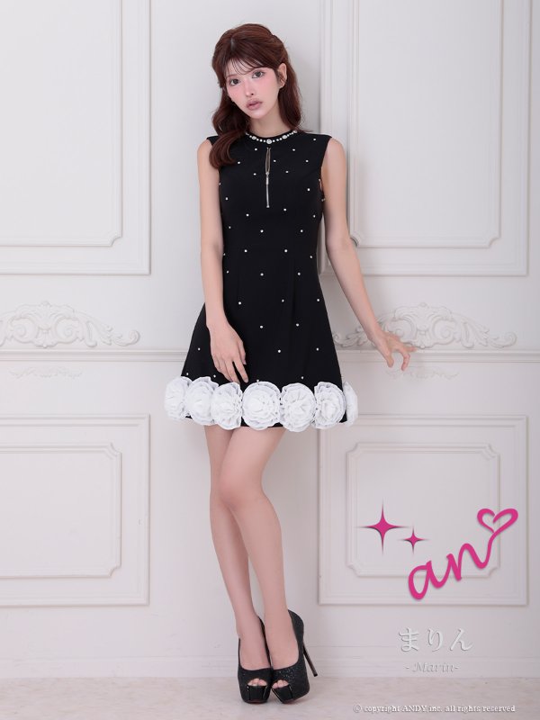 ブラック モデル：まりん　身長：164cm　着用サイズ：Sサイズ