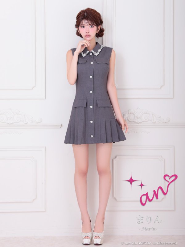 グレー　モデル：まりん　身長：164cm　着用サイズ：Sサイズ