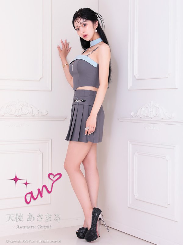 ブルーxグレー モデル:天使あさまる サイズ:Sサイズ