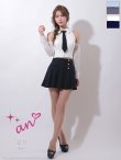 画像14: XSサイズあり【an /アン】4way/ 袖取り外し可能/ ネクタイ付き/ 襟/ フロントジップ/ アメスリ/ プリーツ/ フレア/ セットアップ/ ミニドレス/ キャバドレス[OF05] (14)