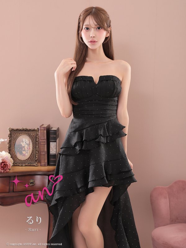 ブラック モデル：るり　身長：165cm　着用サイズ：Sサイズ