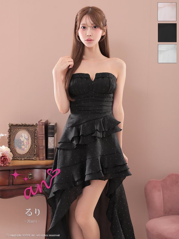 ブラック モデル：るり　身長：165cm　着用サイズ：Sサイズ