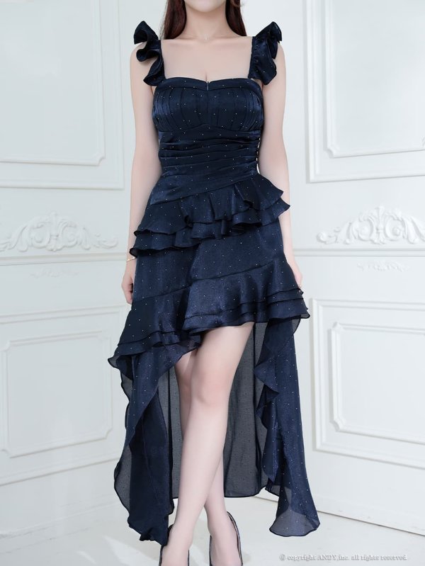 ネイビー　モデル：姫乃まゆ　身長：153cm　着用サイズ：Sサイズ