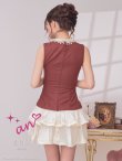 ブラウンxアイボリー モデル：まりん　着用サイズ：Sサイズ