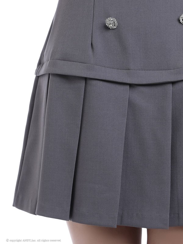 グレーxホワイト　モデル：るりぴ　身長：165cm　着用サイズ：Sサイズ