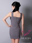 画像5: XSサイズあり【an /アン】スクエアネック/ バストジップ/ ノースリーブ/ ベルトデザイン/ タイト/ ミニドレス/ キャバドレス[OF05] (5)